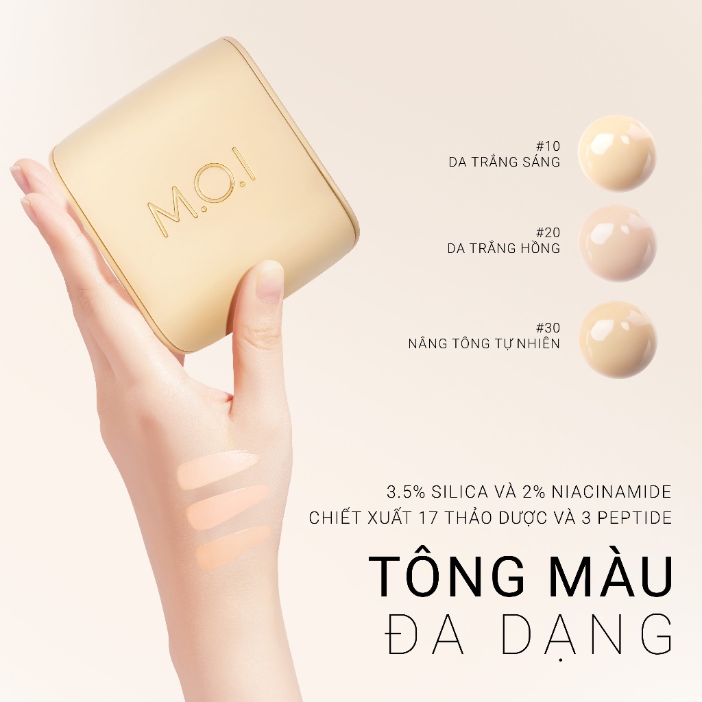 Ảnh Bộ đôi trang điểm MOI Phấn nước mỏng nhẹ tự nhiên Baby Skin Cushion và Phấn phủ kiềm dầu Baby Skin Powder 2