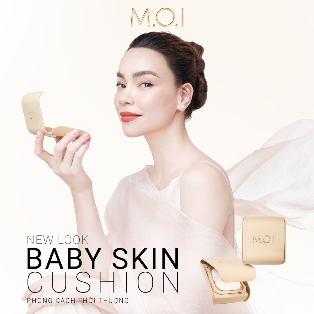 Ảnh Bộ đôi trang điểm MOI Phấn nước mỏng nhẹ tự nhiên Baby Skin Cushion và Phấn phủ kiềm dầu Baby Skin Powder 1