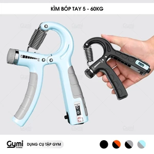 Kìm Bóp Tay 5 - 60kg Có Lò Xo Điều Chỉnh Lực - Tập Cơ Tay, Ngón Tay Tại Nhà - KimBopTay60