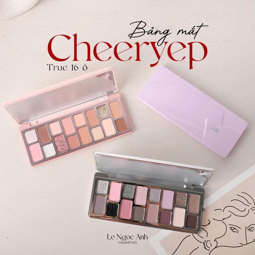 [Chính hãng] Bảng Mắt Qianyan Cheeryep True 16 ô | Shopee Việt Nam