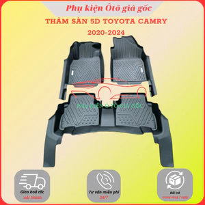 THẢM LÓT SÀN NHỰA 5D TPE TRÀN VIỀN xe TOYOTA CAMRY 2020-2025 - 2 hàng