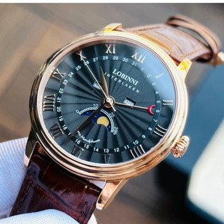 Đồng Hồ Nam LOBINNI No.3603 Chính Hãng Dây Da Cao Cấp (Máy Quartz)