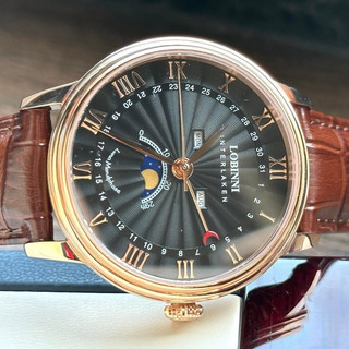 Đồng Hồ Nam LOBINNI No.3603 Chính Hãng Dây Da Cao Cấp (Máy Quartz)