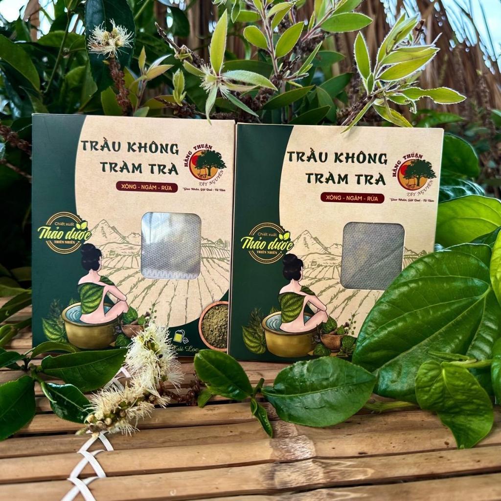 Bột Lá Trầu Không Xông Hơi Vùng Kín Dạng Túi Lọc [Dạng túi lọc và bột mịn]