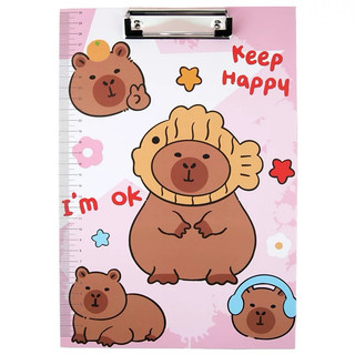 File kẹp tài liệu, trình kí A4 hoạ tiết labubu capybara dễ thương