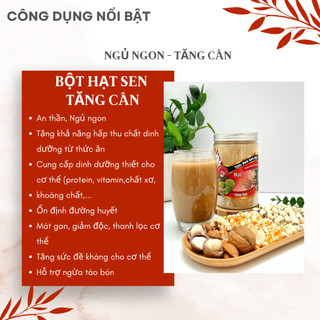 Bột hạt sen mix hạt Tăng Cân Senfarm - Không đường