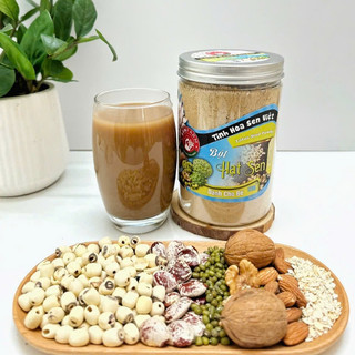 Bột hạt sen mix hạt Ăn Dặm mịn cho bé Senfarm - Không đường