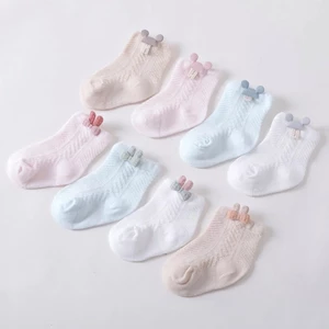 Tất lưới Mickey phong cách Hàn Quốc màu pastel cho bé 0-24 tháng tuổi BQ03 - 3sbaby