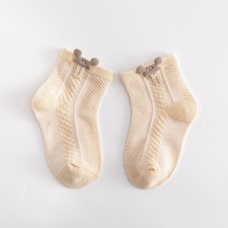 [Set 4] Tất lưới Mickey phong cách Hàn Quốc màu pastel cho bé 0-24 tháng tuổi BQ03 - 3sbaby