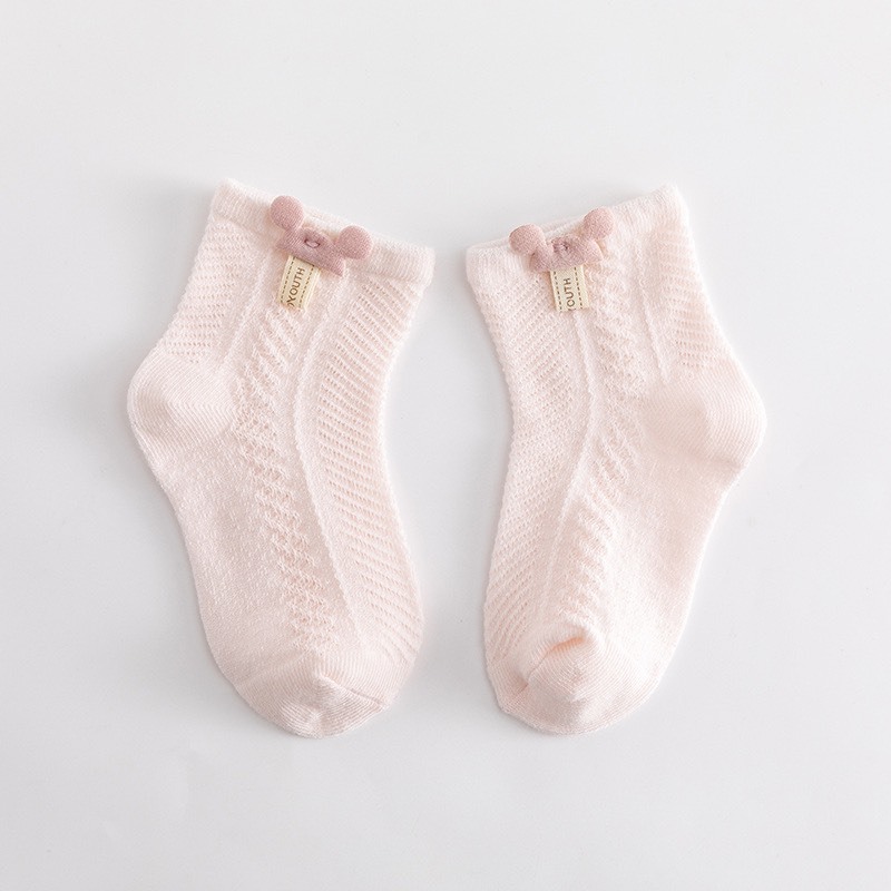 [Set 4] Tất lưới Mickey phong cách Hàn Quốc màu pastel cho bé 0-24 tháng tuổi BQ03 - 3sbaby