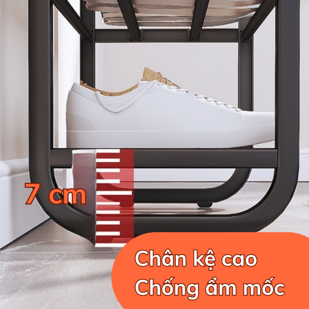 Ảnh Kệ Để Giày 4 Tầng 5 tầng Samono BFS221201 Thiết Kế Thông Minh Gọn Nhẹ Chắc Chắn Dễ Dàng Lắp Ráp 3