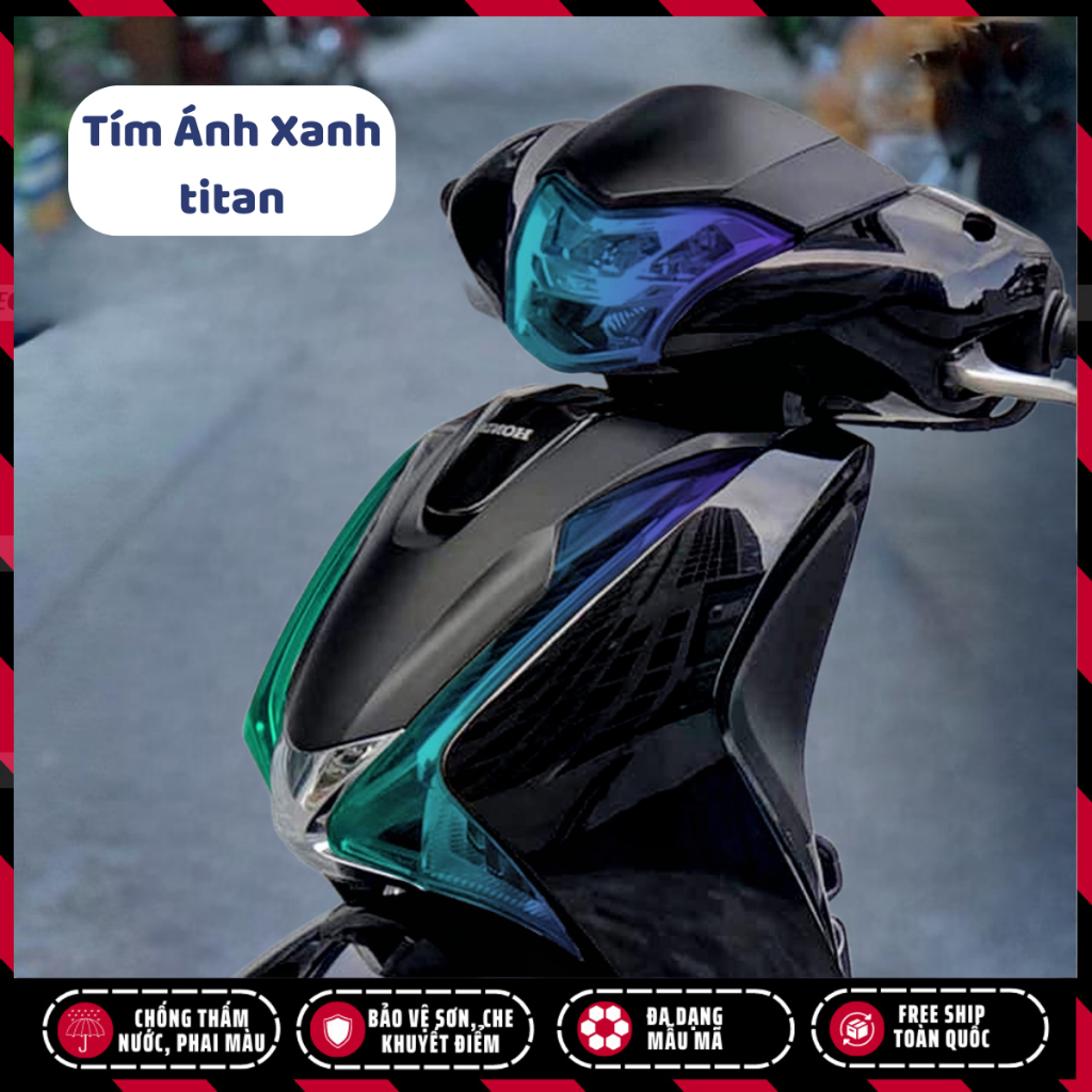 Tem dán đèn SH 2017 2018 2019, decal dán demi xi nhan đỏi màu bảo vệ đèn