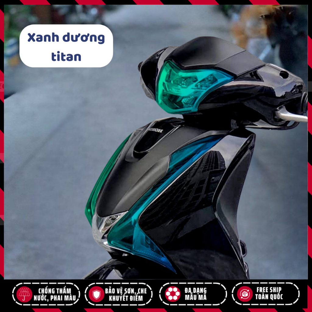 Tem dán đèn SH 2017 2018 2019, decal dán demi xi nhan đỏi màu bảo vệ đèn