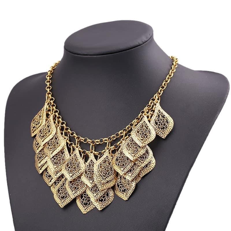Vòng Cổ Boho Phong Cách Thời Trang Nữ Màu Vàng
