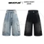 Quần Short Jeans Devotus Có Túi Hộp 2 Bên Form Unisex Ống Rộng Qua Gối - CARGO SHORT JEANS