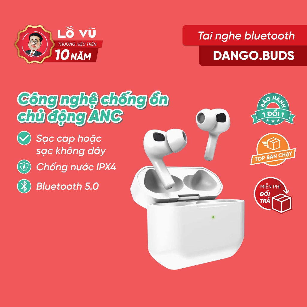 Tai Nghe Bluetooth Dango.Buds Ch ng n ch ng ANC Ch ng n c IPX4 Shopee Vi t Nam