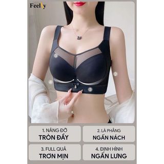 Áo Bra Nâng Ngưc Định Hình Feelsy B68 Áo Trơn Có Gọng Nâng Ngực Chống Xệ Giảm Mỡ Lưng