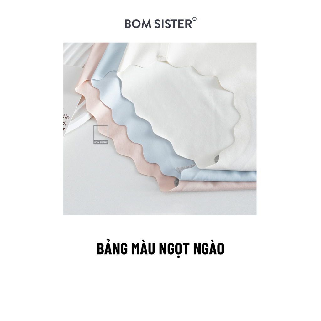 Ảnh Quần lót nữ không viền, quần chip nữ siêu mỏng, họa tiết trái tim không đường may BOM SISTER Q23880 4