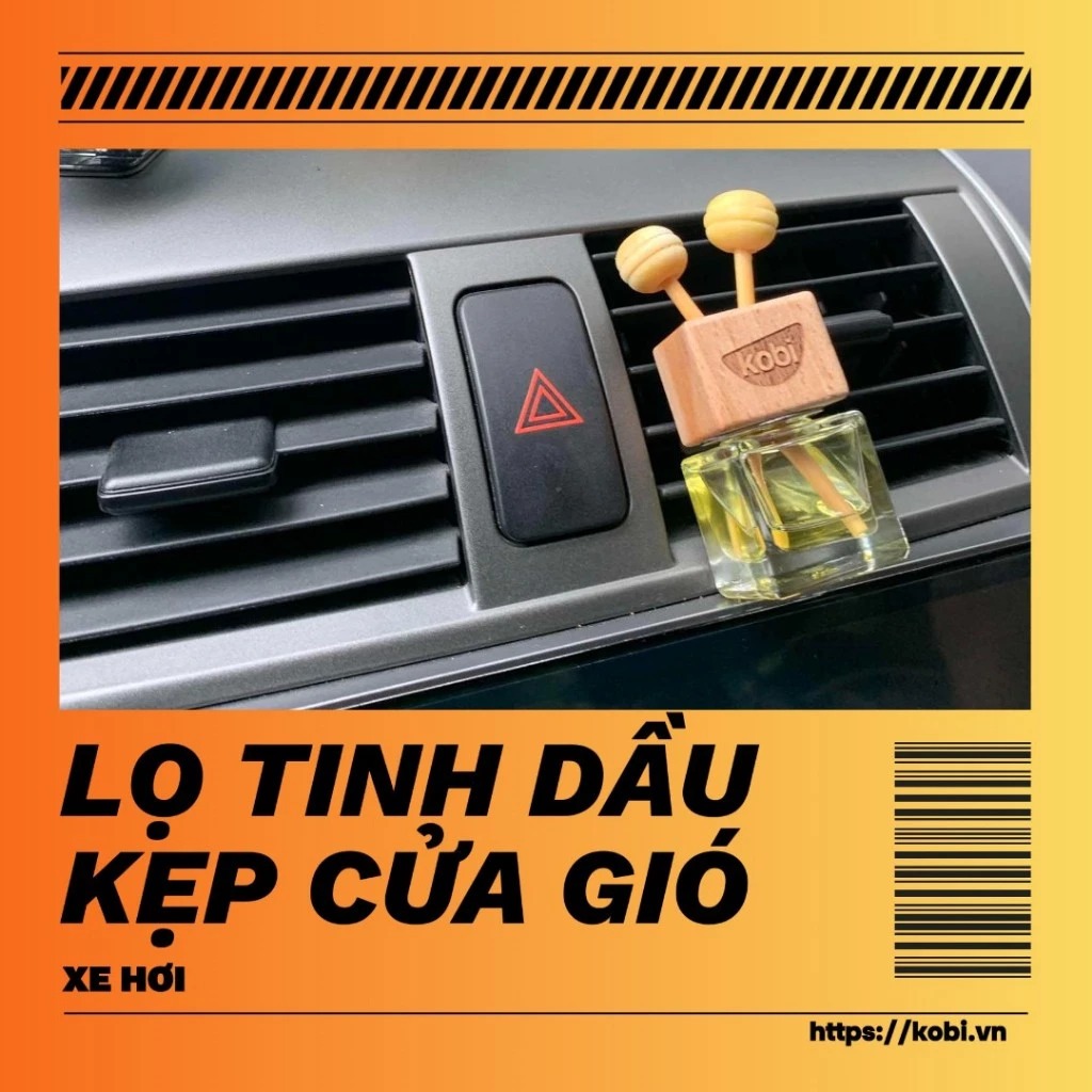 Ảnh Tinh dầu treo xe ô tô hương hoa Nhài Kobi giúp khử mùi xe hơi hiệu quả - 10ml 3