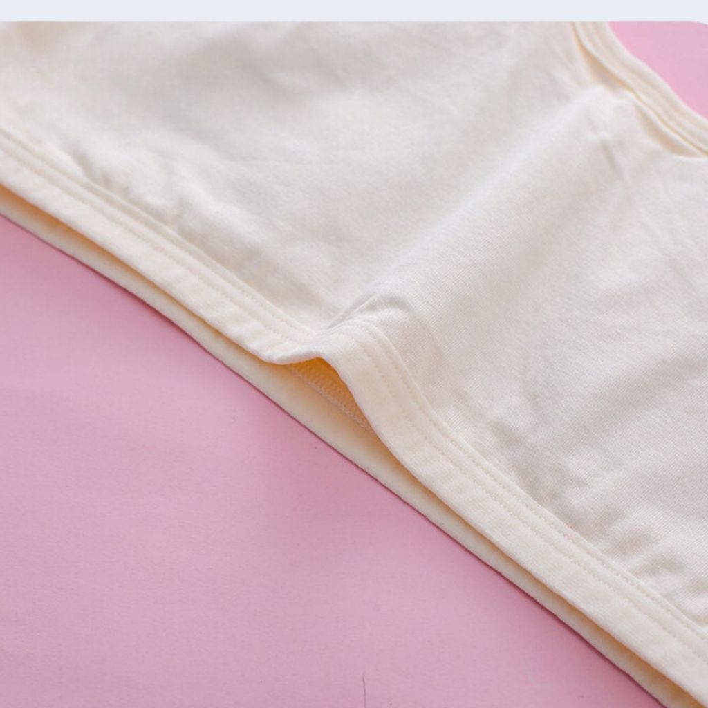 COMBO 2 Áo lót lá bé gái dậy thì không đệm mút chất cotton thoáng khí thấm hút mồ hôi LANIXA B508