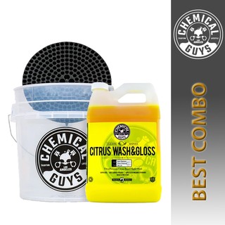 [HOẢ TỐC] – COMBO XÔ RỬA XE, LƯỚI LỌC CÁT, NƯỚC RỬA XE CITRUS WASH 3.8L Chemical Guys