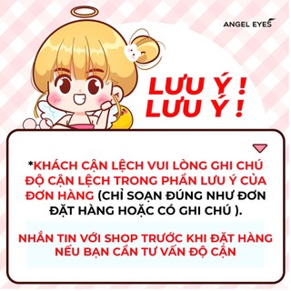 Kính áp tròng 1 ngày không màu và có màu hiệu Angel Eyes Hàn Quốc độ cận từ 0-8 độ