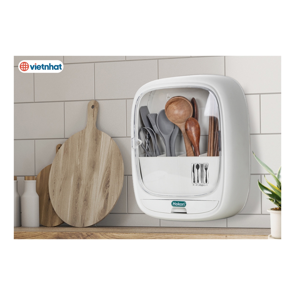 Hộp Đựng Đũa Dán Tường Hokori Cao Cấp Chính Hãng Việt Nhật (mã 6788)
