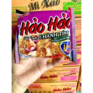 [Thùng 30 gói] Mì Hảo Hảo tôm chua cay - Sa tế hành tím - Mì xào tôm xào chua ngọt - Mì xào hải sản sa tế sò điệp