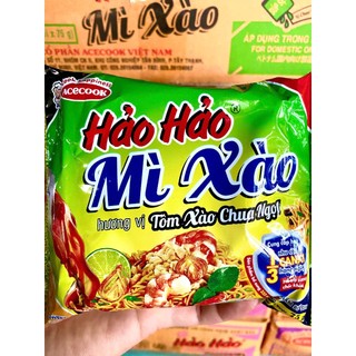 [Thùng 30 gói] Mì Hảo Hảo tôm chua cay - Sa tế hành tím - Mì xào tôm xào chua ngọt - Mì xào hải sản sa tế sò điệp