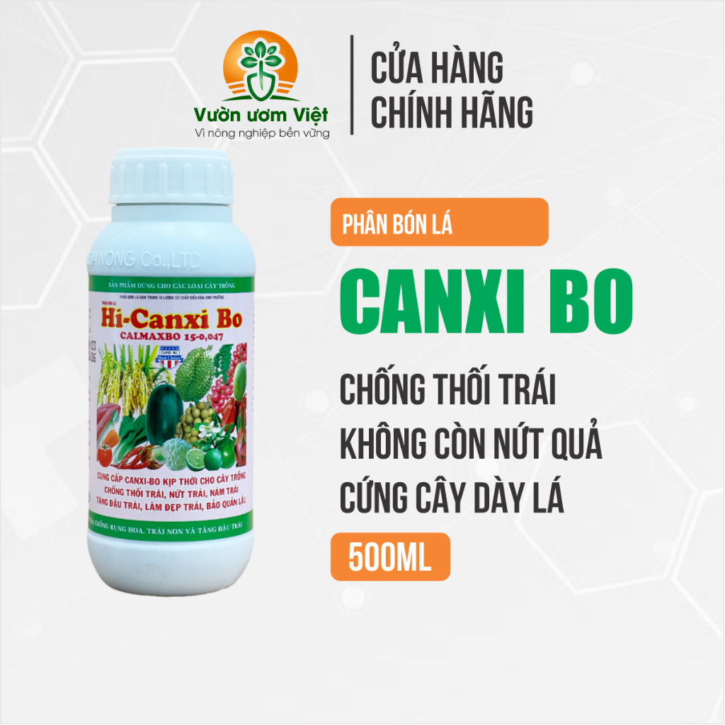 Phân bón Canxi Bo công nghệ cao - chống nứt quả, nứt thân, thối trái, nứt thân - 500ml