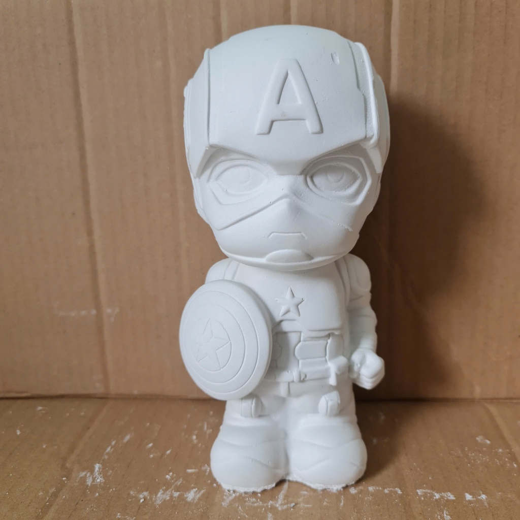 Bộ tượng tô màu SIÊU ANH HÙNG bằng thạch cao 3D kích thước 17-25 cm cho bạn thoải thức sáng tạo