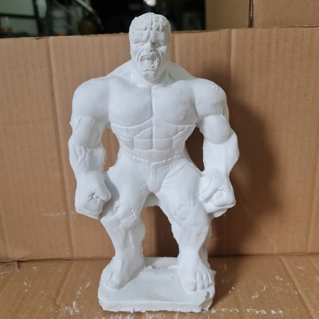 Bộ tượng tô màu SIÊU ANH HÙNG bằng thạch cao 3D kích thước 17-25 cm cho bạn thoải thức sáng tạo