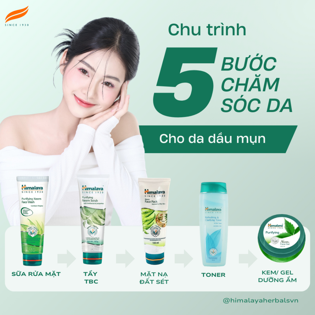Ảnh Gel dưỡng ẩm làm dịu da Himalaya Purifying Neem Face Gel 100ml 3
