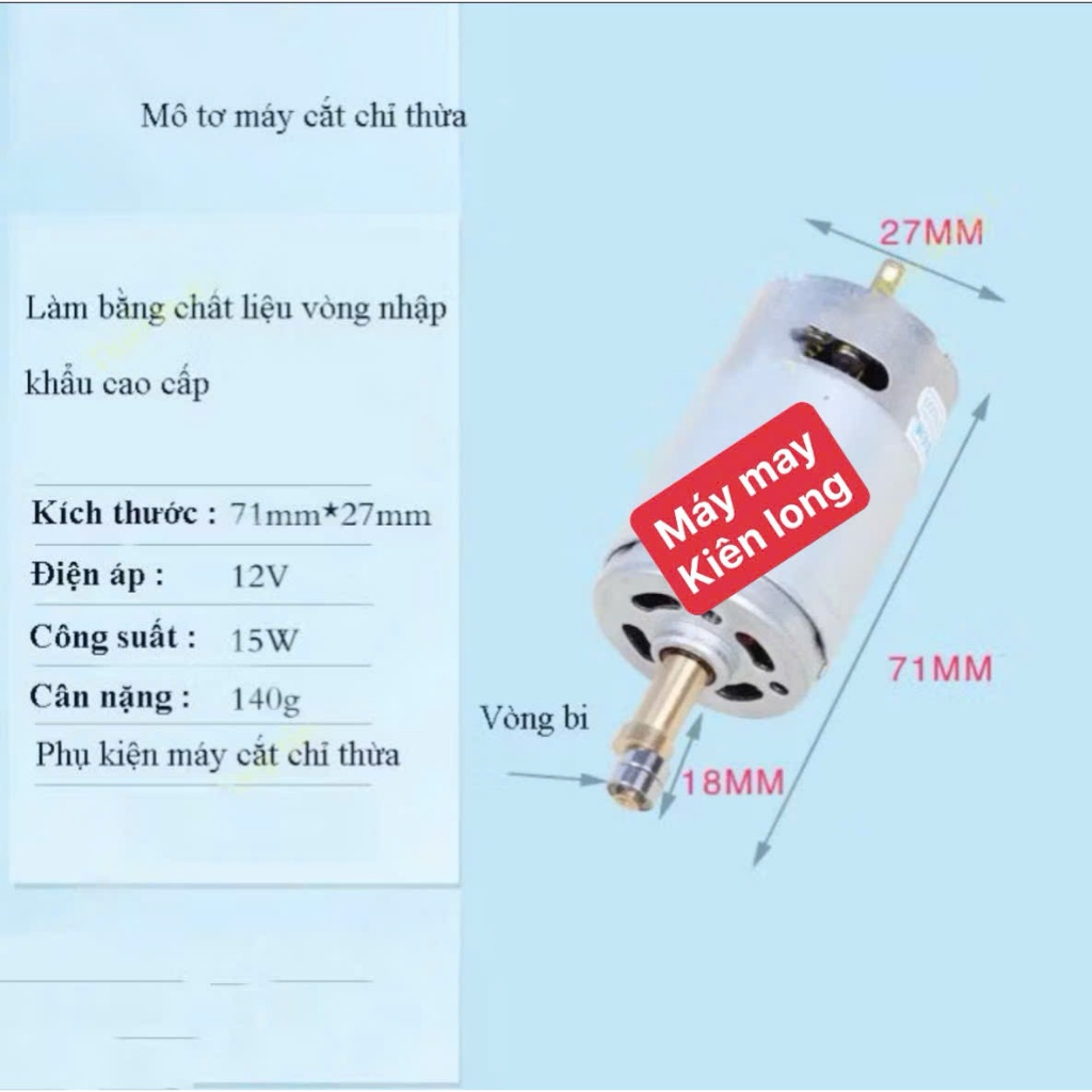 Mô Tơ Máy Cắt Chỉ Thừa, Hút Chỉ Mini – Phụ Kiện Máy May Công Nghiệp, Chính Hãng, Tiện Lợi, Dễ Lắp Đặt (1 Cái)