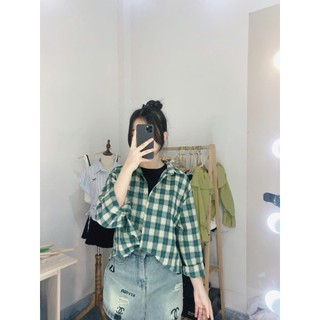 Set 2 áo sơ mi tay sọc xoắn tay dài