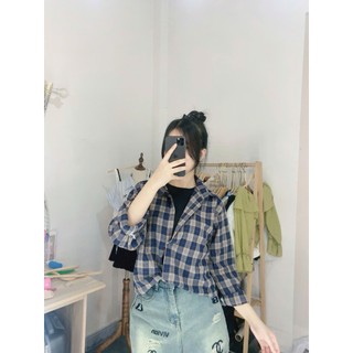 Set 2 áo sơ mi tay sọc xoắn tay dài