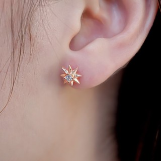 Khuyên tai nữ LAMY Star Sparkling Earrings Rose Gold 3287
