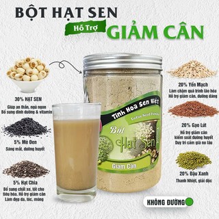 Bột Hạt Sen mix hạt Giảm Cân Senfarm - Không đường