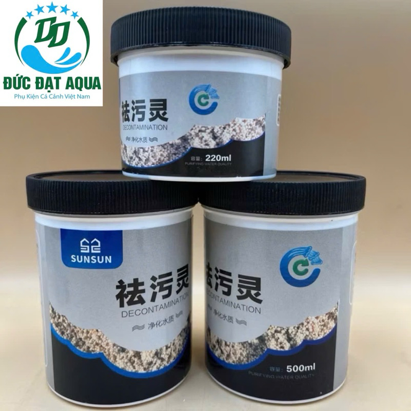 Purigen SunSun Vật Liệu Lọc Trong Nước Cao Cấp Kèm Túi  220ml, 500ml khử màu vàng nước 4