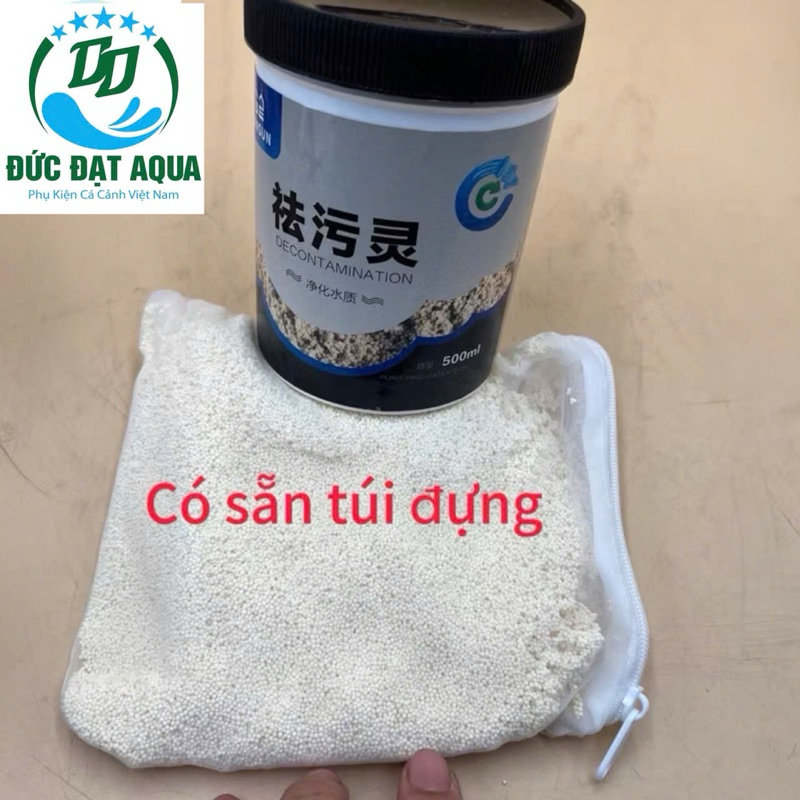 Purigen SunSun Vật Liệu Lọc Trong Nước Cao Cấp Kèm Túi  220ml, 500ml khử màu vàng nước 8