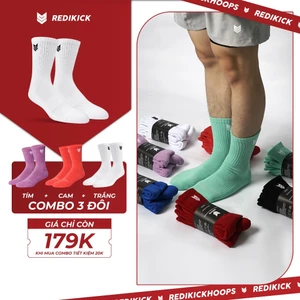 Tất Thể thao Redikick R365 Cổ cao Có đệm Chống hôi chân vớ Bóng Rổ Pickleball Gym Chạy Bộ