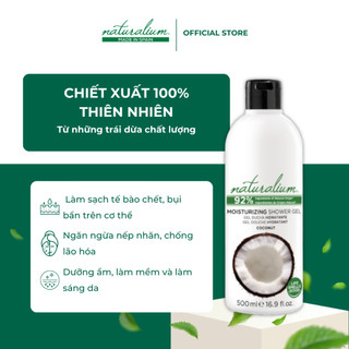 Sữa tắm dưỡng ẩm NATURALIUM 500ml (Hương Dừa) tái tạo làn da giúp da hết bị chảy xệ, trả lại làn da căng mịn, tươi trẻ