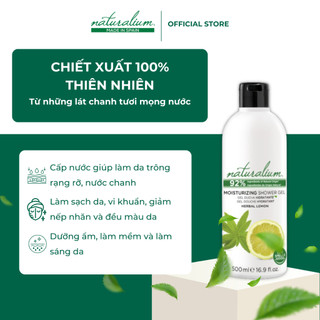 Sữa Tắm Dưỡng Ẩm Naturalium ( Hương Chanh ) Sạch Sâu, Dưỡng Ẩm, Kháng Khuẩn 500ml
