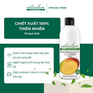 Sữa Tắm Dưỡng Ẩm Naturalium ( Hương Xoài ) Làm Sạch Sâu, Dưỡng Ẩm, Chống Viêm 500ml