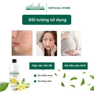 Sữa tắm dưỡng ẩm Naturalium (Hương Vanilla) 500ml ngăn ngừa lão hóa, nuôi dưỡng làn da khỏe mạnh