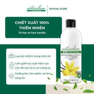 Sữa tắm dưỡng ẩm Naturalium (Hương Vanilla) 500ml ngăn ngừa lão hóa, nuôi dưỡng làn da khỏe mạnh