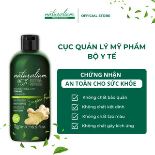 Sữa Tắm Siêu Thực Phẩm NATURALIUM Chiết Xuất Từ GỪNG Làm Sạch, Xoá Bỏ Khuyết Điểm Và Săn Chắc Da 500ml