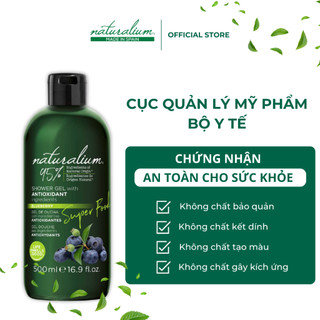 Sữa Tắm Siêu Thực Phẩm Naturalium (Hương Việt Quất)  Làm Sạch Sâu, Giảm Viêm Da Và Da Mịn Màng 500ml
