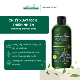 Sữa Tắm Siêu Thực Phẩm Naturalium (Hương Việt Quất)  Làm Sạch Sâu, Giảm Viêm Da Và Da Mịn Màng 500ml