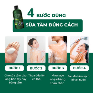 Sữa Tắm Siêu Thực Phẩm Naturalium (Hương Việt Quất)  Làm Sạch Sâu, Giảm Viêm Da Và Da Mịn Màng 500ml
